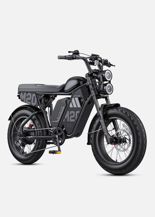 ENGWE M20 3.0 Moped-Style Electric Bike (60V 3300W Peak High-Torque Hub Motor, Dual Battery Option, 4-Piston Hydraulic Brakes)