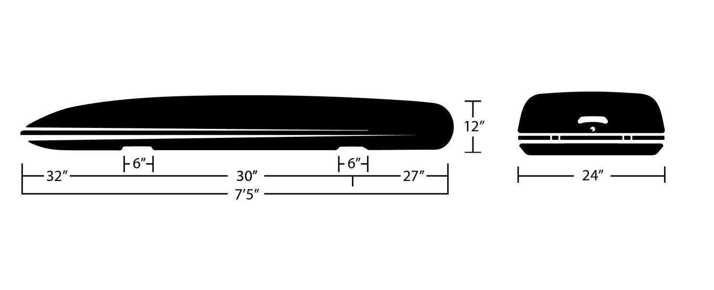 Packasport Apollo 90 Rooftop Cargo Box