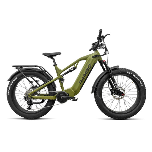 Rambo Dominator HD – 1,000 W Full-Suspension E‑Bike