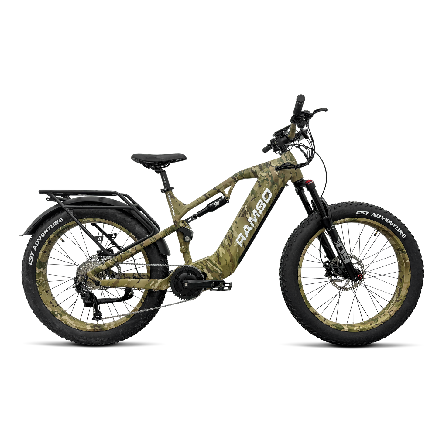 Rambo Dominator HD – 1,000 W Full-Suspension E‑Bike