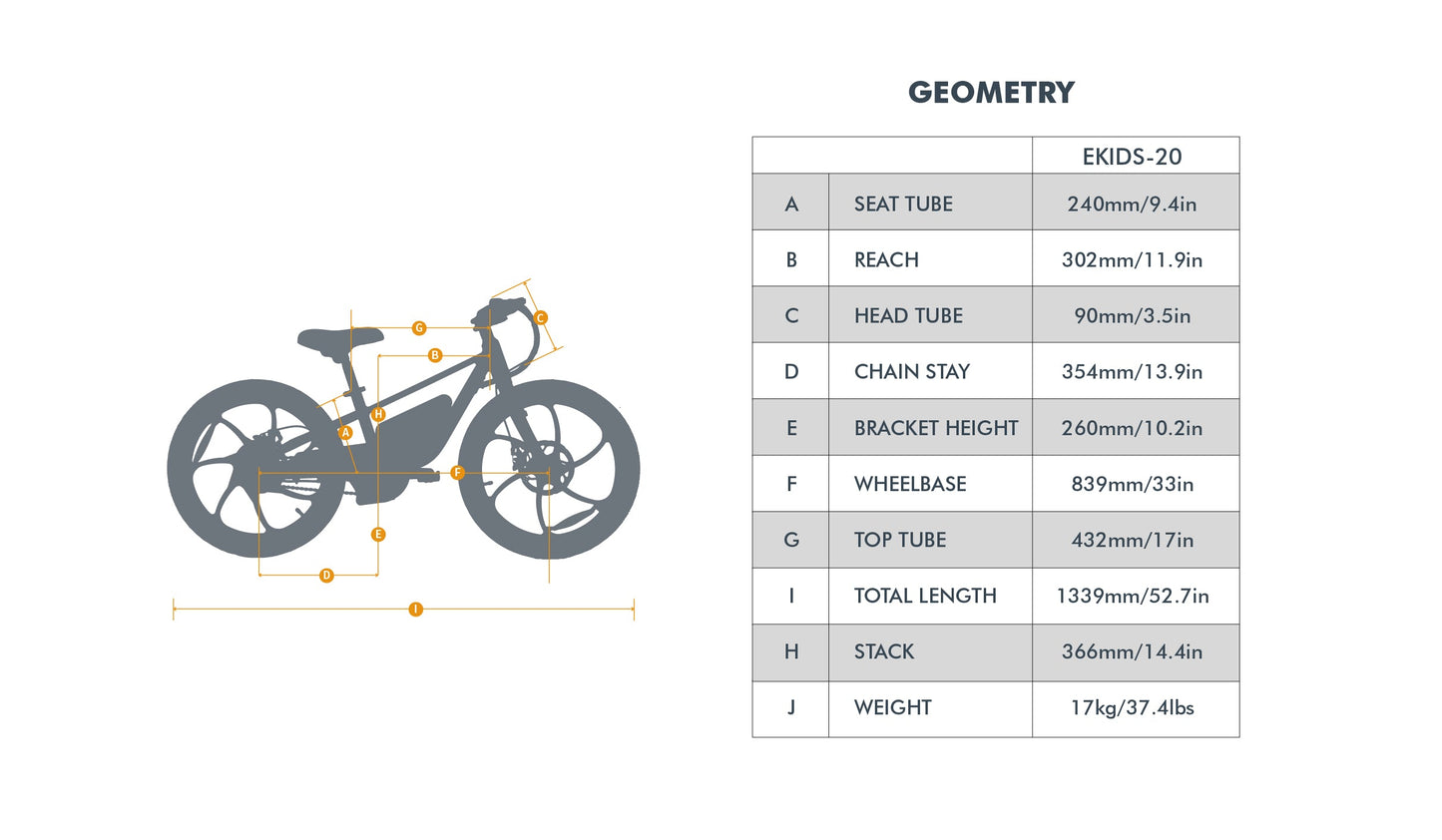 EUNORAU EKIDS-20 Electric Bike