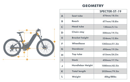 EUNORAU SPECTER-ST 2.0 – Full-Suspension Step-Thru Electric Mountain Bike