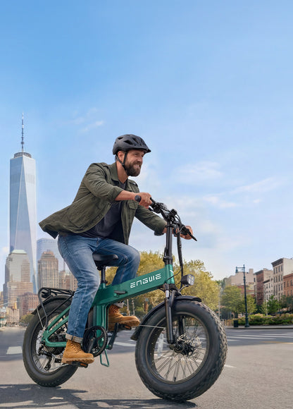 ENGWE EP-2 3.0 Foldable Commuter E-Bike (48V 1500W Peak Smart Hub Motor, Step-Through Magnesium Alloy Frame, Under-2-Hour 8A Fast Charging)